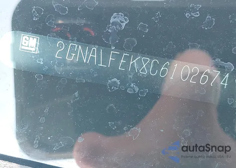 2012 Chevrolet Equinox Ltz z USA, uszkodzony, nr VIN 2GNALFEK8C6102674